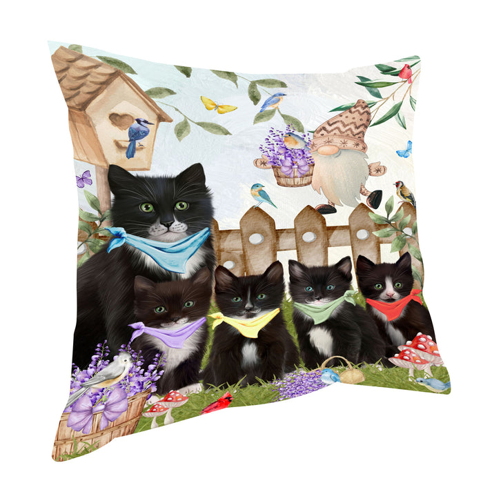 Tuxedo Pillow: Cushion for Sofa Couch Bed Throw Pillows, Personalized, Explore a Variety of Designs, Custom, Pet and Cat Lovers Gift