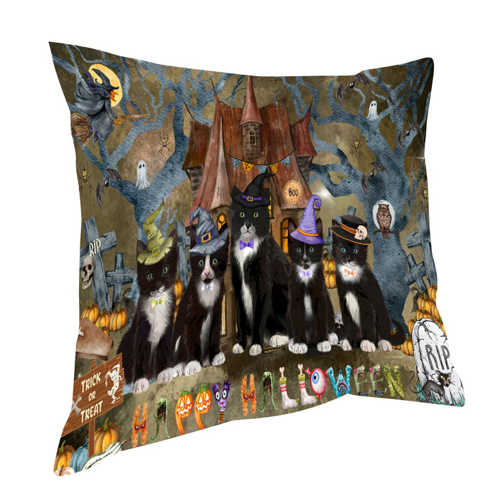 Tuxedo Pillow: Explore a Variety of Designs, Custom, Personalized, Pet Cushion for Sofa Couch Bed, Halloween Gift for Cat Lovers