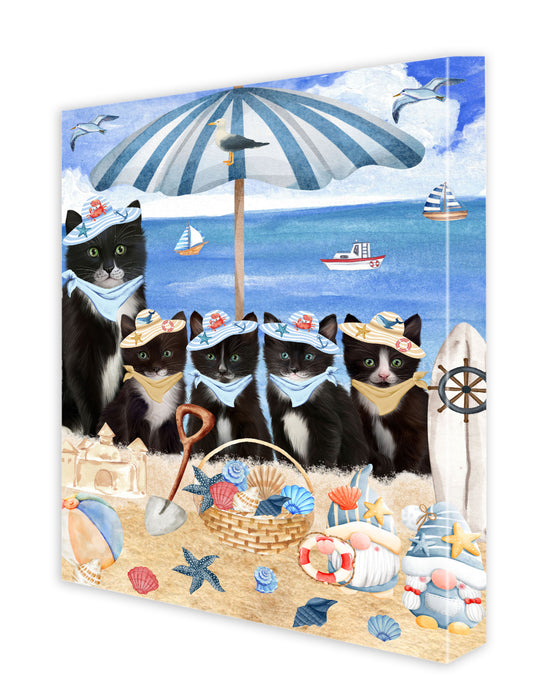 Tuxedo Cats Canvas: Explore a Variety of Designs, Custom, Personalized, Digital Art Wall Painting, Ready to Hang Room Decor, Gift for Cat and Pet Lovers