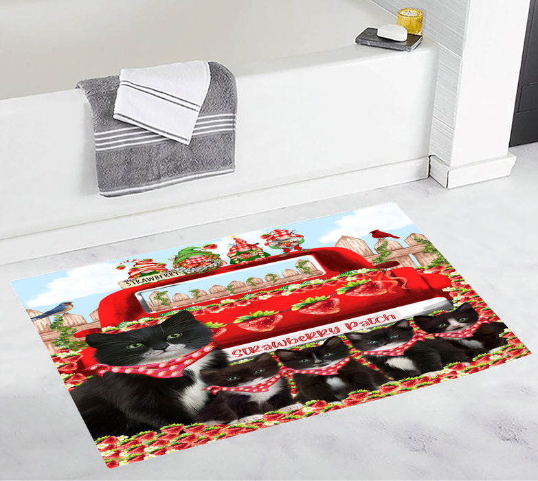 Tuxedo Bath Mat, Anti-Slip Bathroom Rug Mats, Explore a Variety of Designs, Custom, Personalized, Cat Gift for Pet Lovers