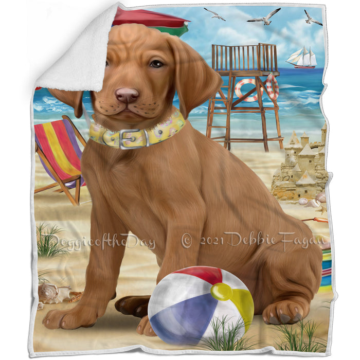 Pet Friendly Beach Vizsla Dog Blanket BLNKT66585