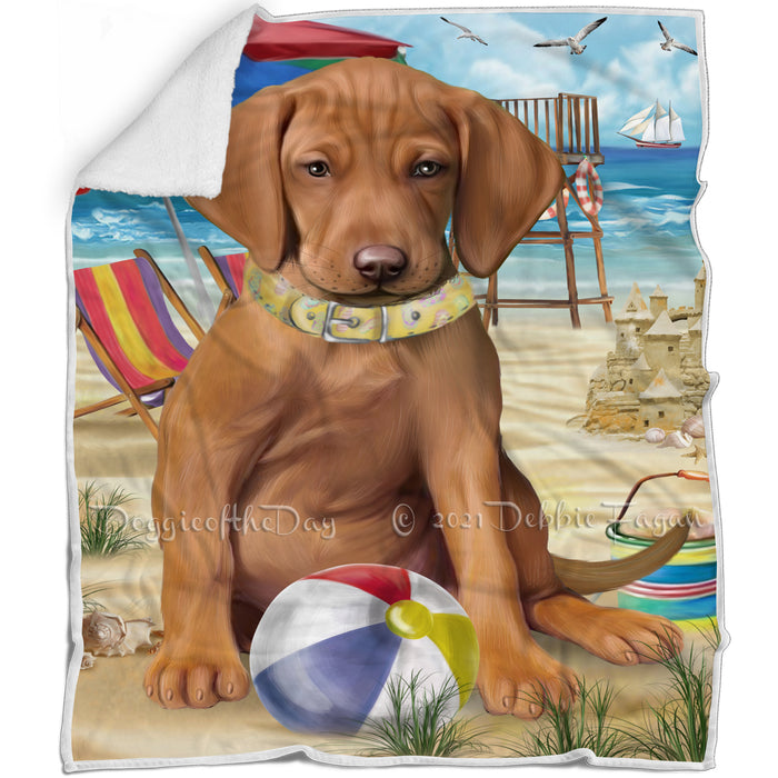 Pet Friendly Beach Vizsla Dog Blanket BLNKT66594