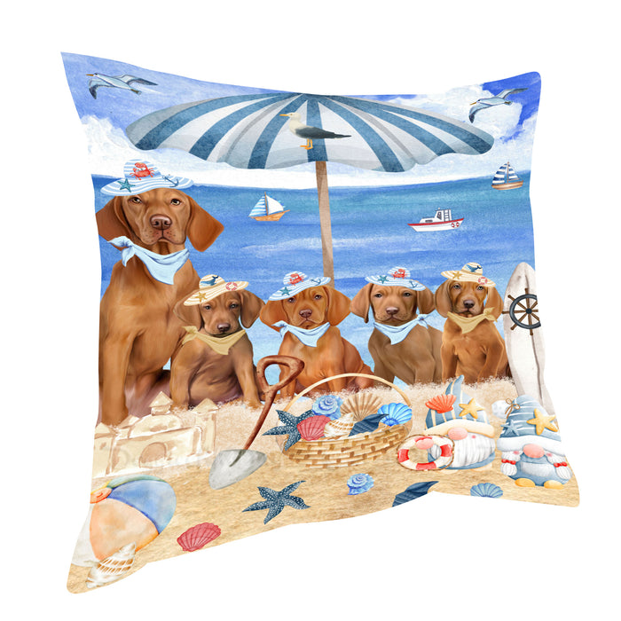 Vizsla Pillow, Explore a Variety of Personalized Designs, Custom, Throw Pillows Cushion for Sofa Couch Bed, Dog Gift for Pet Lovers