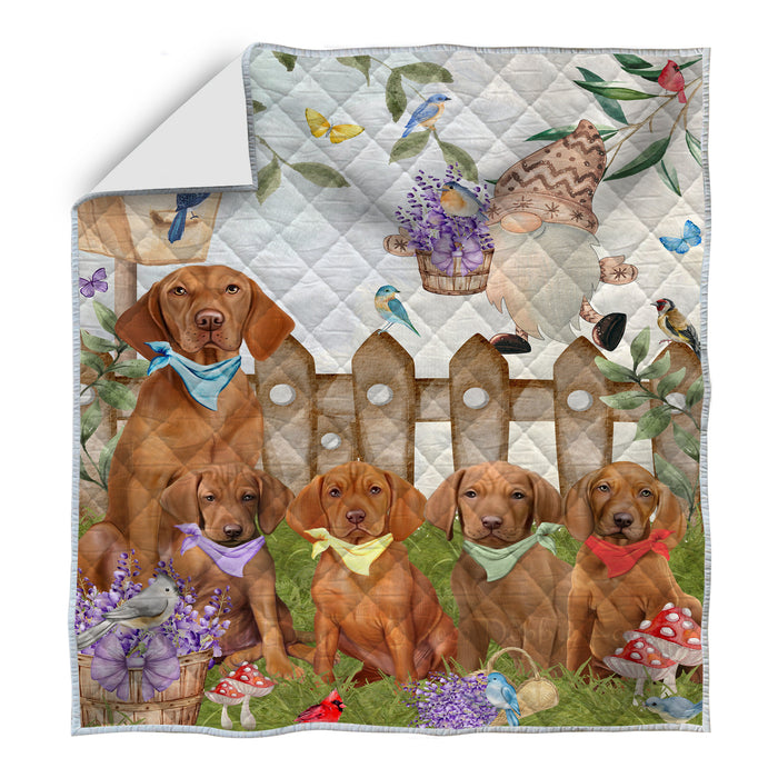 Vizsla Quilt: Explore a Variety of Bedding Designs, Custom, Personalized, Bedspread Coverlet Quilted, Gift for Dog and Pet Lovers