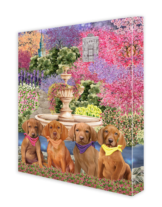 Vizsla Canvas: Explore a Variety of Designs, Personalized, Digital Art Wall Painting, Custom, Ready to Hang Room Decor, Dog Gift for Pet Lovers