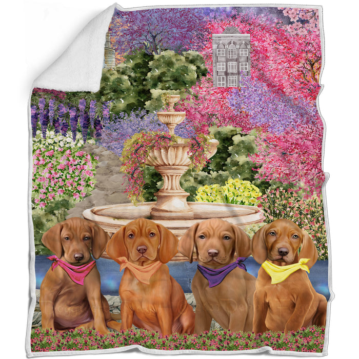 Vizsla Blanket: Explore a Variety of Designs, Personalized, Custom Bed Blankets, Cozy Sherpa, Fleece and Woven, Dog Gift for Pet Lovers