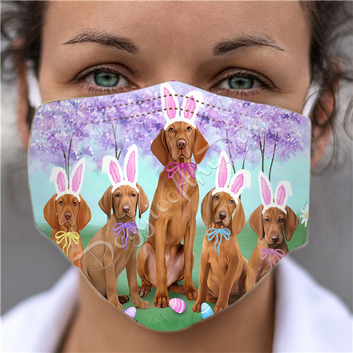 Easter Holiday Vizsla Dogs Face Mask FM49647