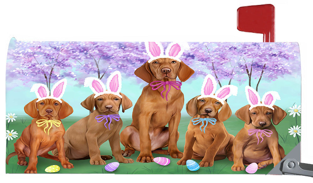 Easter Holidays Vizsla Dogs Magnetic Mailbox Cover MBC48427