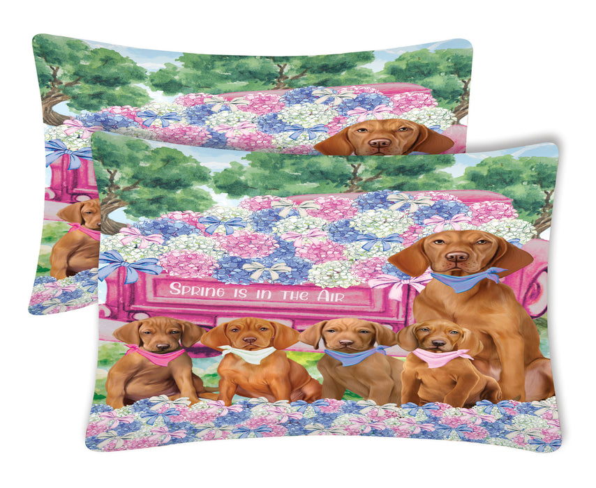 Vizsla Pillow Case with a Variety of Designs, Custom, Personalized, Super Soft Pillowcases Set of 2, Dog and Pet Lovers Gifts