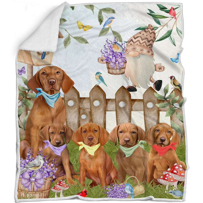 Vizsla Bed Blanket, Explore a Variety of Designs, Custom, Soft and Cozy, Personalized, Throw Woven, Fleece and Sherpa, Gift for Pet and Dog Lovers