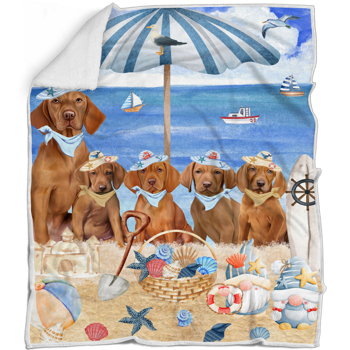 Vizsla Blanket: Explore a Variety of Custom Designs, Bed Cozy Woven, Fleece and Sherpa, Personalized Dog Gift for Pet Lovers