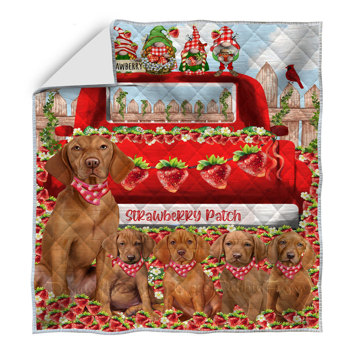 Vizsla Quilt: Explore a Variety of Designs, Halloween Bedding Coverlet Quilted, Personalized, Custom, Dog Gift for Pet Lovers