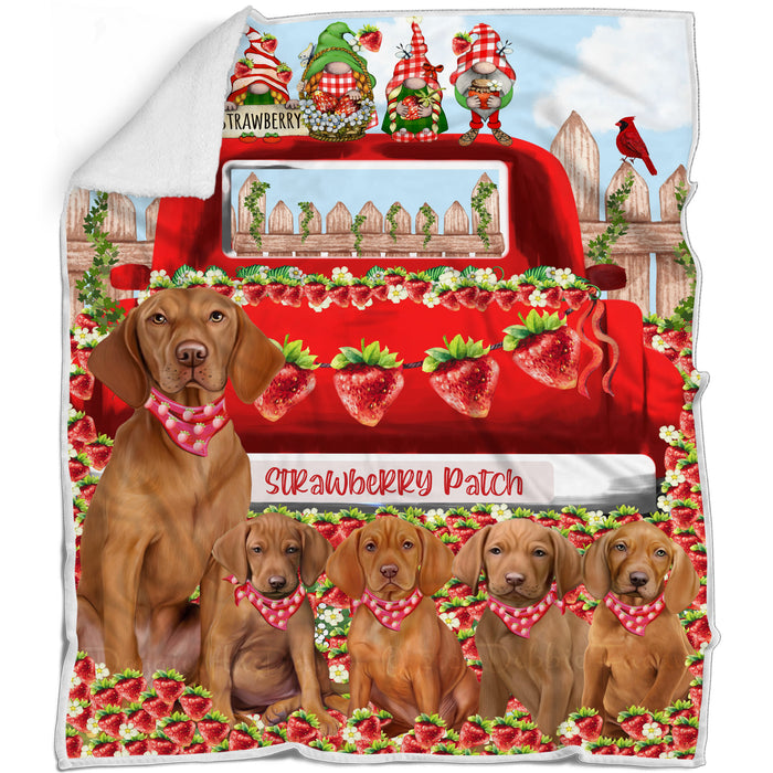 Vizsla Bed Blanket, Explore a Variety of Designs, Personalized, Throw Sherpa, Fleece and Woven, Custom, Soft and Cozy, Dog Gift for Pet Lovers
