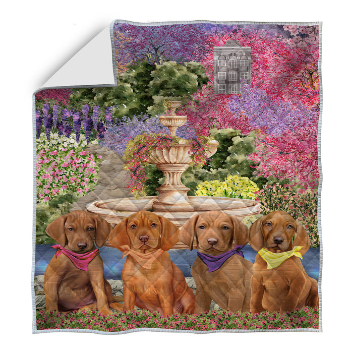 Vizsla Bedding Quilt, Bedspread Coverlet Quilted, Explore a Variety of Designs, Custom, Personalized, Pet Gift for Dog Lovers