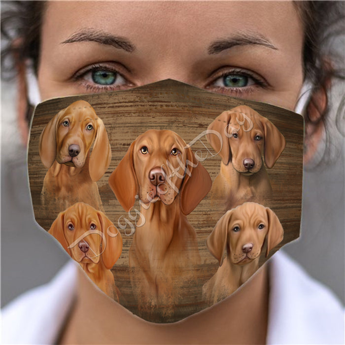 Rustic Vizsla Dogs Face Mask FM50099