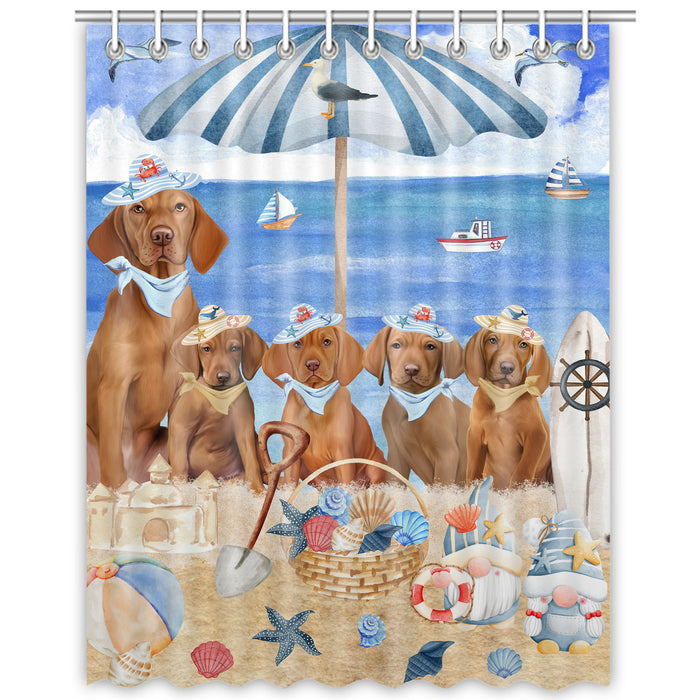 Vizsla Shower Curtain: Explore a Variety of Designs, Halloween Bathtub Curtains for Bathroom with Hooks, Personalized, Custom, Gift for Pet and Dog Lovers