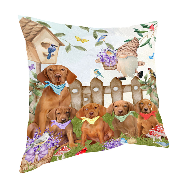 Vizsla Pillow: Cushion for Sofa Couch Bed Throw Pillows, Personalized, Explore a Variety of Designs, Custom, Pet and Dog Lovers Gift