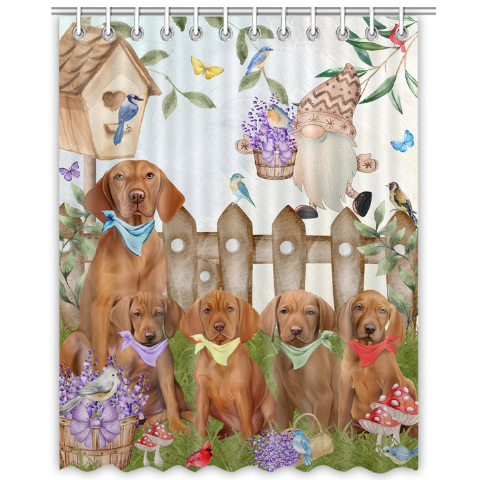 Vizsla Shower Curtain, Custom Bathtub Curtains with Hooks for Bathroom, Explore a Variety of Designs, Personalized, Gift for Pet and Dog Lovers
