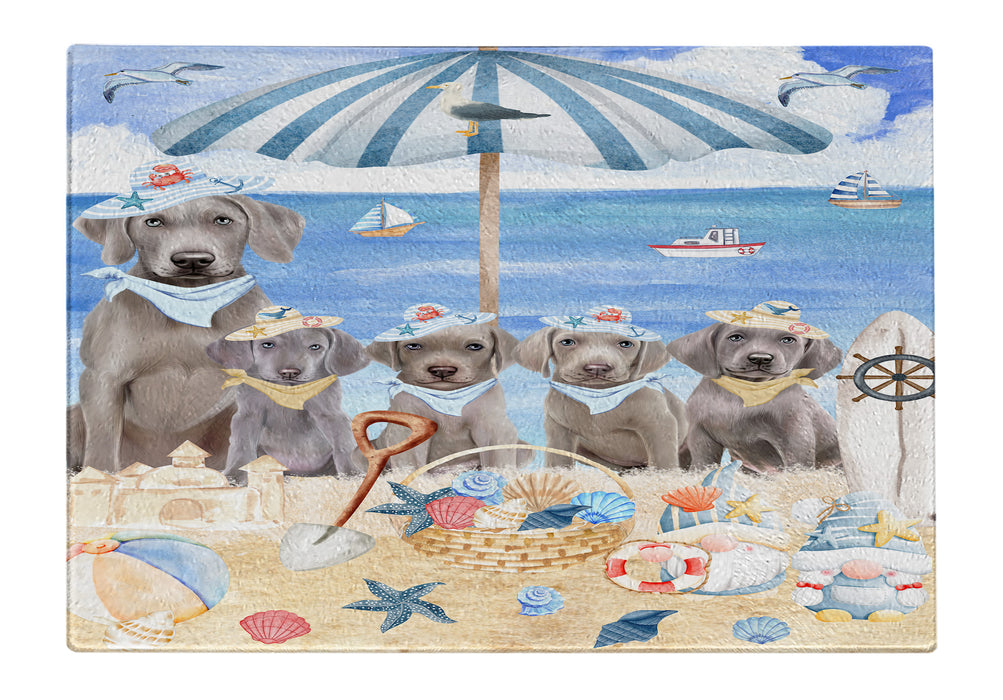 Weimaraner Tempered Glass Cutting Board: Explore a Variety of Custom Designs, Personalized, Scratch and Stain Resistant Boards for Kitchen, Gift for Dog and Pet Lovers