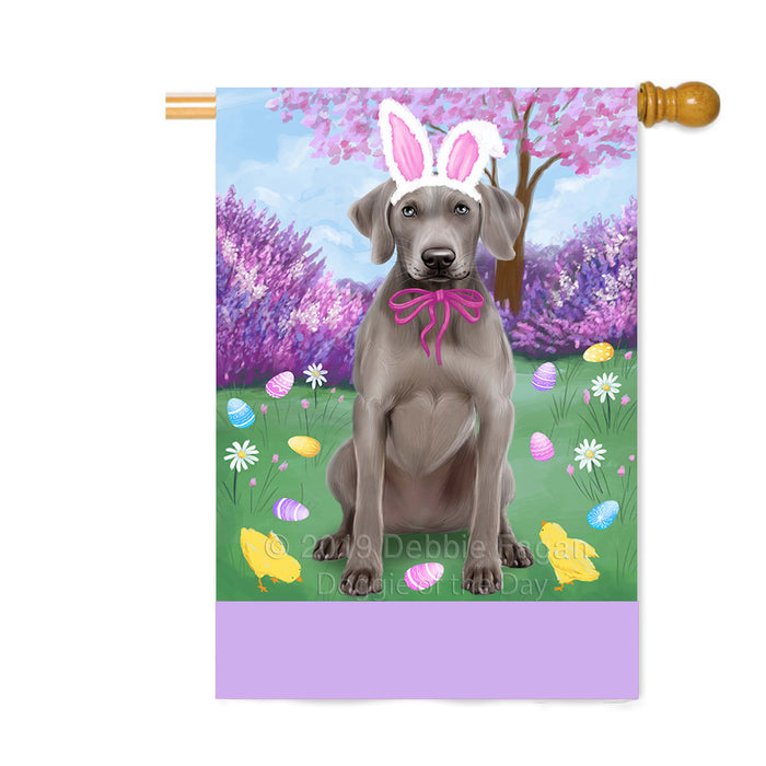 Personalized Easter Holiday Weimaraner Dog Custom House Flag FLG-DOTD-A59110