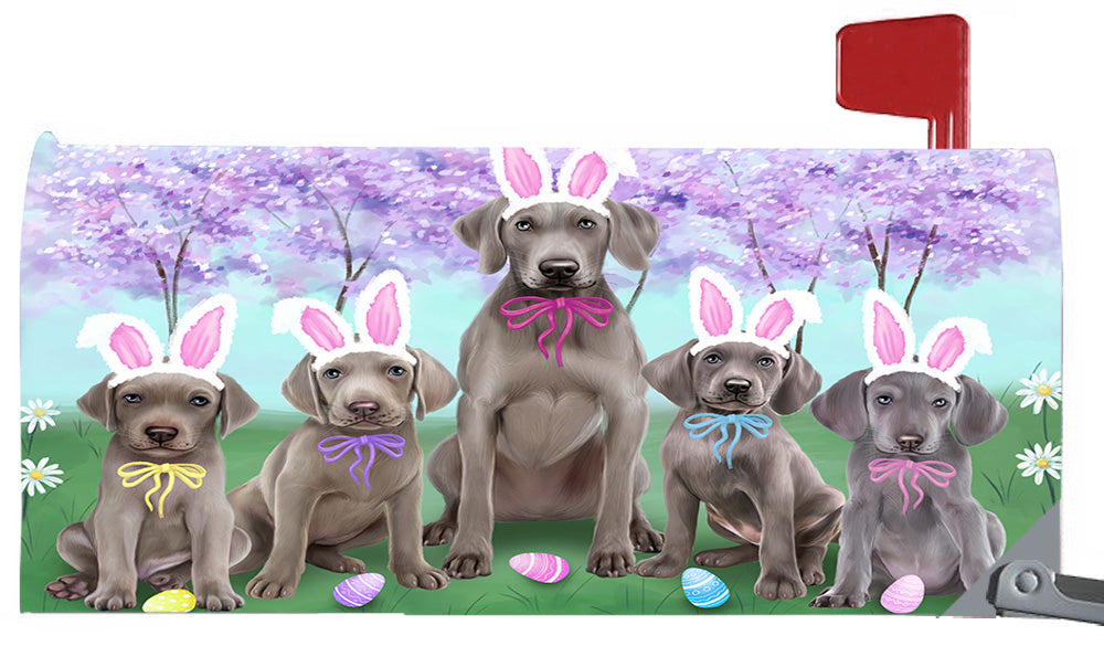 Easter Holidays Weimaraner Dogs Magnetic Mailbox Cover MBC48428