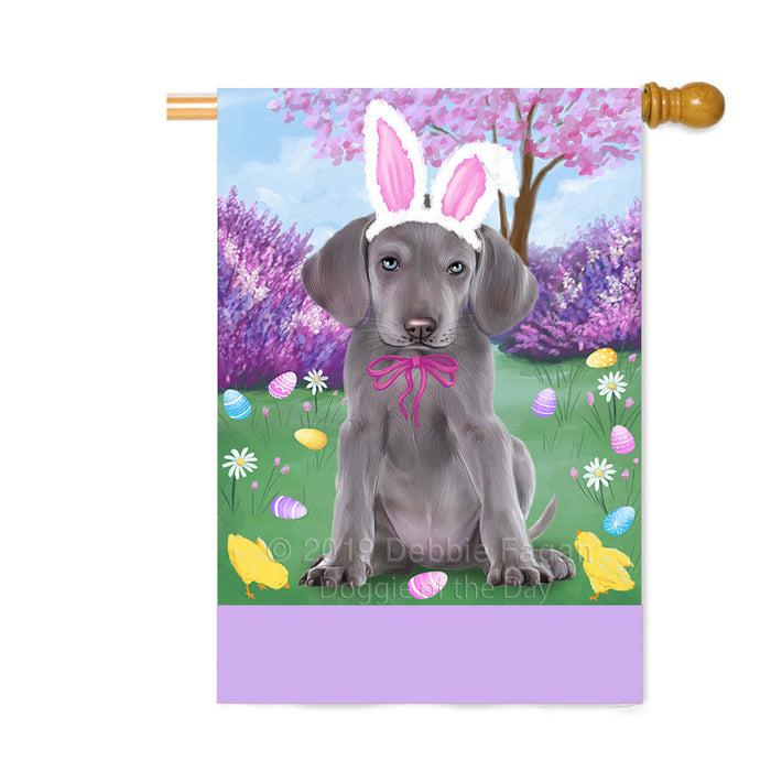 Personalized Easter Holiday Weimaraner Dog Custom House Flag FLG-DOTD-A59112