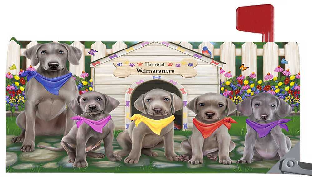 Spring Dog House Weimaraner Dogs Magnetic Mailbox Cover MBC48685