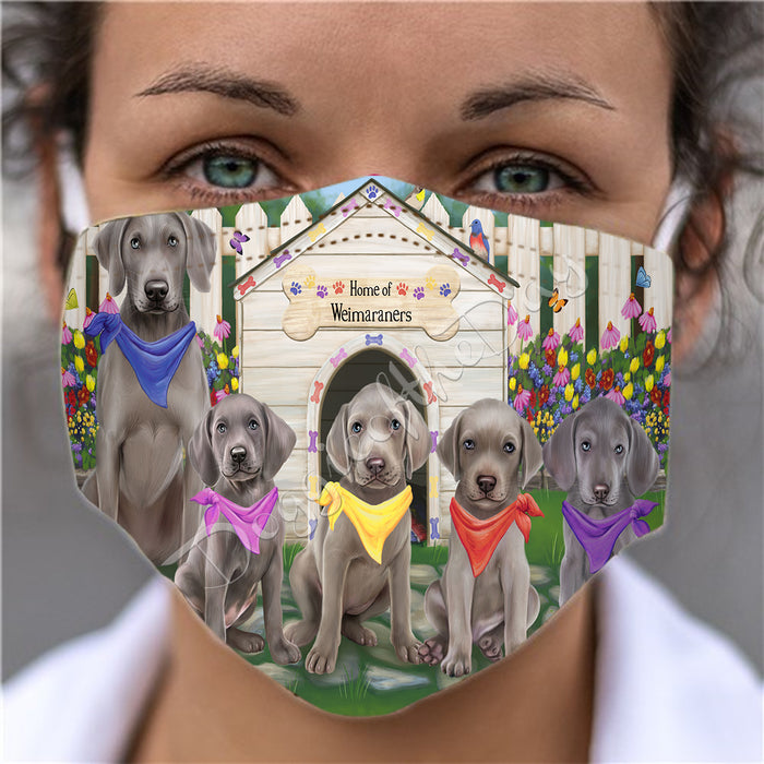 Spring Dog House Weimaraner Dogs Face Mask FM48844