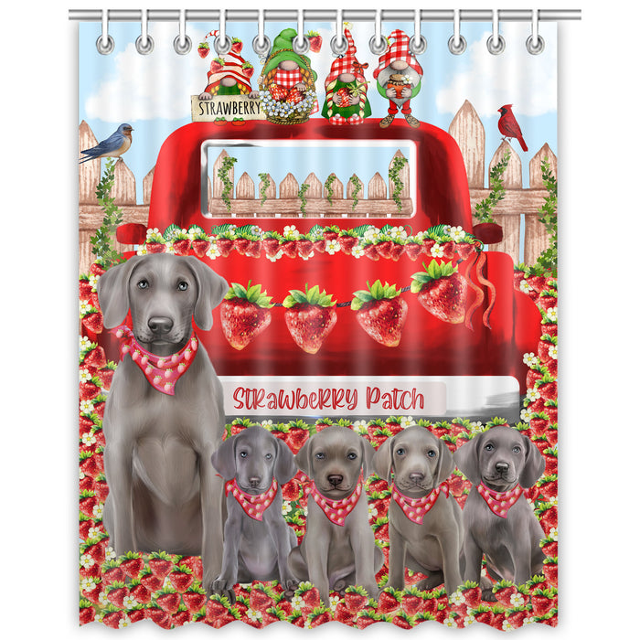 Weimaraner Shower Curtain, Personalized Bathtub Curtains for Bathroom Decor with Hooks, Explore a Variety of Designs, Custom, Pet Gift for Dog Lovers