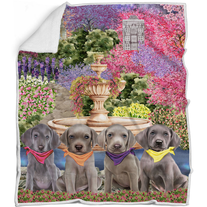 Weimaraner Bed Blanket, Explore a Variety of Designs, Personalized, Throw Sherpa, Fleece and Woven, Custom, Soft and Cozy, Dog Gift for Pet Lovers