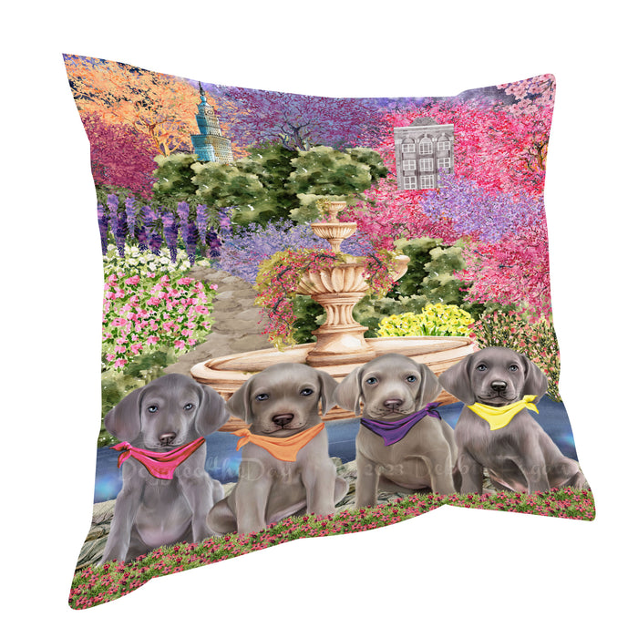 Weimaraner Throw Pillow: Explore a Variety of Designs, Cushion Pillows for Sofa Couch Bed, Personalized, Custom, Dog Lover's Gifts