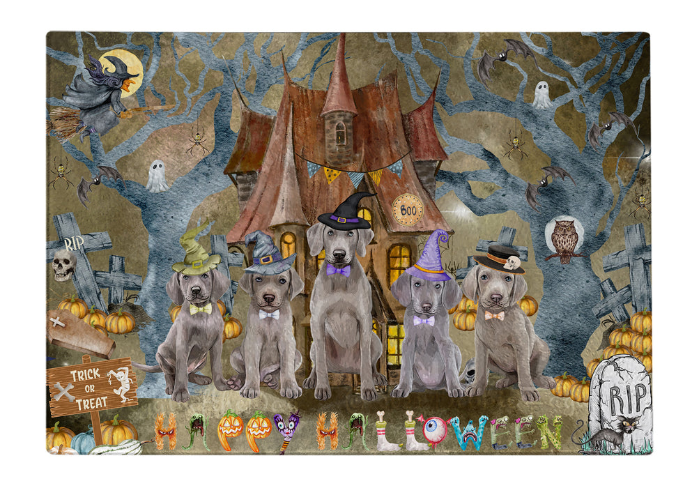 Weimaraner Cutting Board: Explore a Variety of Designs, Personalized, Custom, Kitchen Tempered Glass Scratch and Stain Resistant, Halloween Gift for Pet and Dog Lovers
