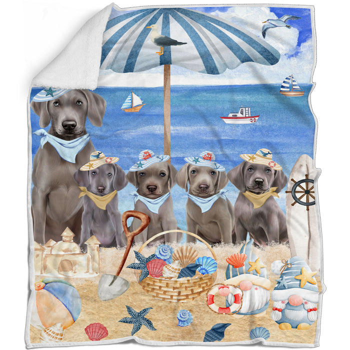 Weimaraner Blanket: Explore a Variety of Designs, Personalized, Custom Bed Blankets, Cozy Sherpa, Fleece and Woven, Dog Gift for Pet Lovers