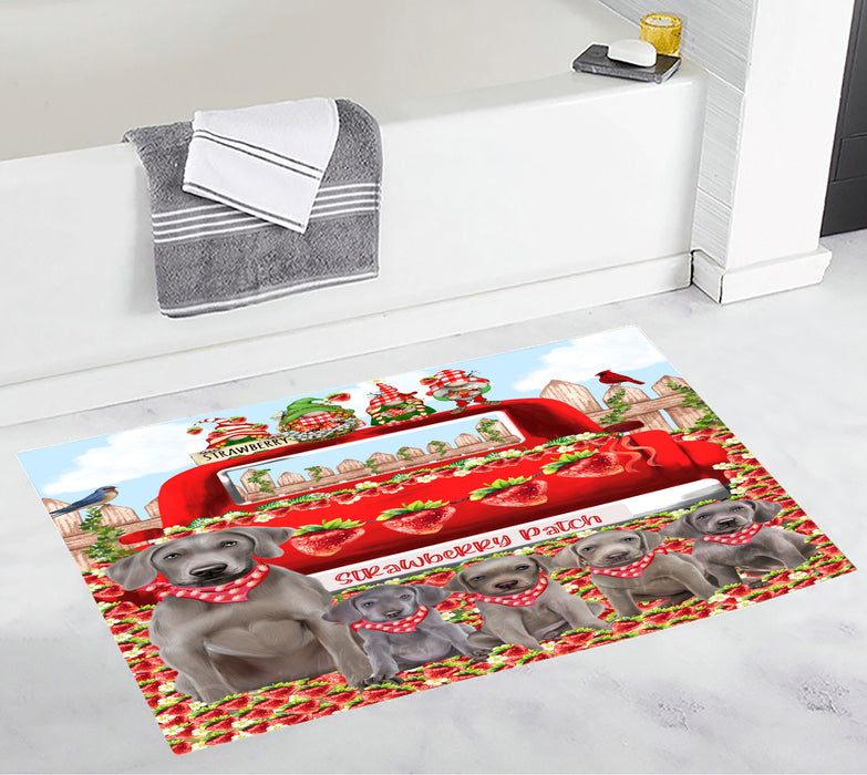 Weimaraner Personalized Bath Mat, Explore a Variety of Custom Designs, Anti-Slip Bathroom Rug Mats, Pet and Dog Lovers Gift