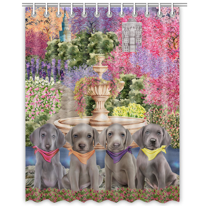 Weimaraner Shower Curtain: Explore a Variety of Designs, Custom, Personalized, Waterproof Bathtub Curtains for Bathroom with Hooks, Gift for Dog and Pet Lovers