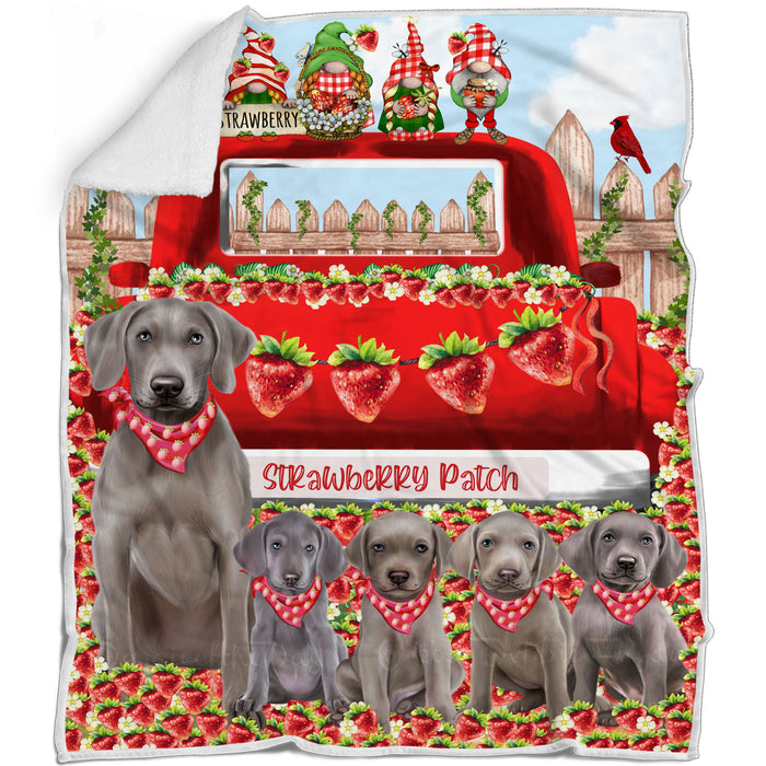 Weimaraner Blanket: Explore a Variety of Personalized Designs, Bed Cozy Sherpa, Fleece and Woven, Custom Dog Gift for Pet Lovers
