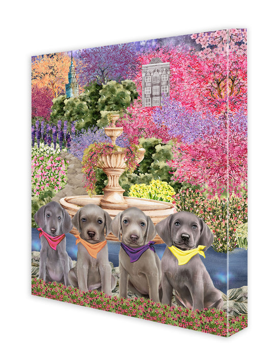 Weimaraner Wall Art Canvas, Explore a Variety of Designs, Personalized Digital Painting, Custom, Ready to Hang Room Decor, Gift for Dog and Pet Lovers