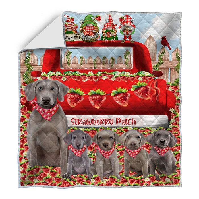 Weimaraner Quilt: Explore a Variety of Personalized Designs, Custom, Bedding Coverlet Quilted, Pet and Dog Lovers Gift