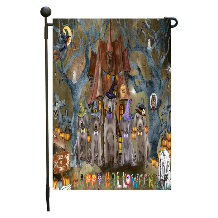 Weimaraner Dogs Garden Flag: Explore a Variety of Designs, Personalized, Custom, Weather Resistant, Double-Sided, Outdoor Garden Halloween Yard Decor for Dog and Pet Lovers