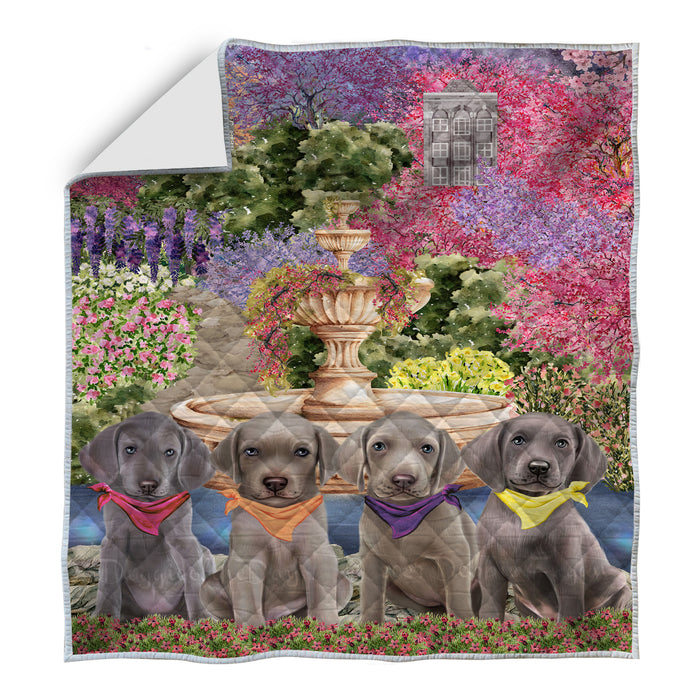 Weimaraner Bed Quilt, Explore a Variety of Designs, Personalized, Custom, Bedding Coverlet Quilted, Pet and Dog Lovers Gift
