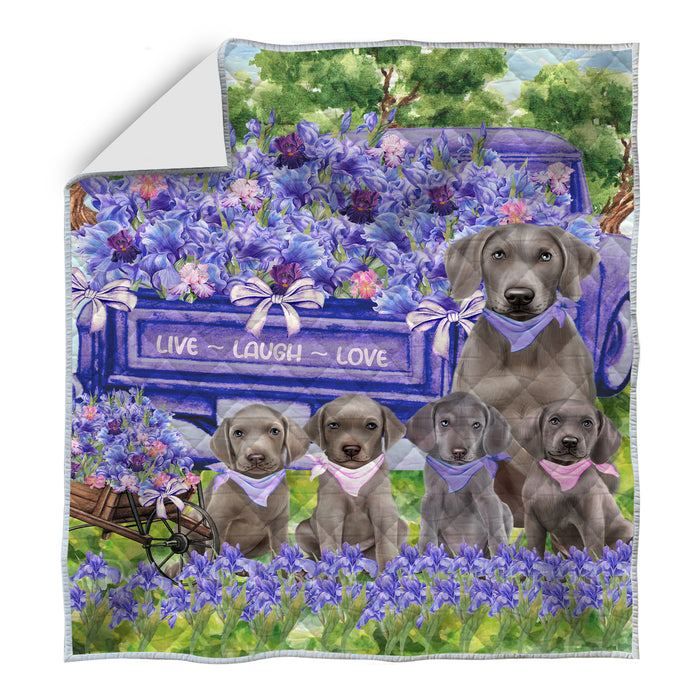 Weimaraner Quilt: Explore a Variety of Custom Designs, Personalized, Bedding Coverlet Quilted, Gift for Dog and Pet Lovers