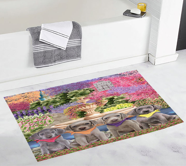 Weimaraner Anti-Slip Bath Mat, Explore a Variety of Designs, Soft and Absorbent Bathroom Rug Mats, Personalized, Custom, Dog and Pet Lovers Gift