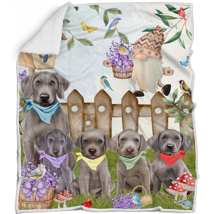 Weimaraner Blanket: Explore a Variety of Custom Designs, Bed Cozy Woven, Fleece and Sherpa, Personalized Dog Gift for Pet Lovers