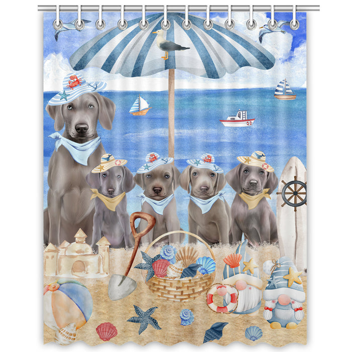 Weimaraner Shower Curtain: Explore a Variety of Designs, Personalized, Custom, Waterproof Bathtub Curtains for Bathroom Decor with Hooks, Pet Gift for Dog Lovers