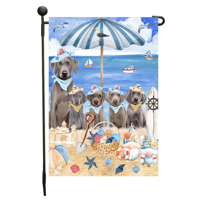 Weimaraner Dogs Garden Flag, Double-Sided Outdoor Yard Garden Decoration, Explore a Variety of Designs, Custom, Weather Resistant, Personalized, Flags for Dog and Pet Lovers