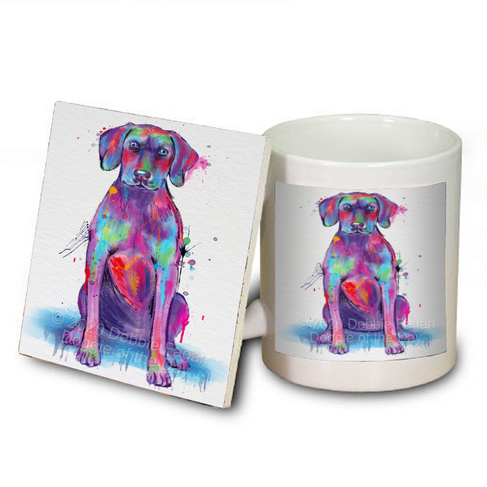 Watercolor Weimaraner Dog Coasters Set of 4 CSTA57672