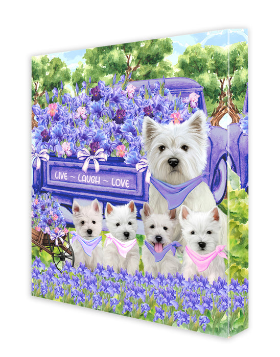 West Highland Terrier Canvas: Explore a Variety of Personalized Designs, Custom, Digital Art Wall Painting, Ready to Hang Room Decor, Gift for Dog and Pet Lovers
