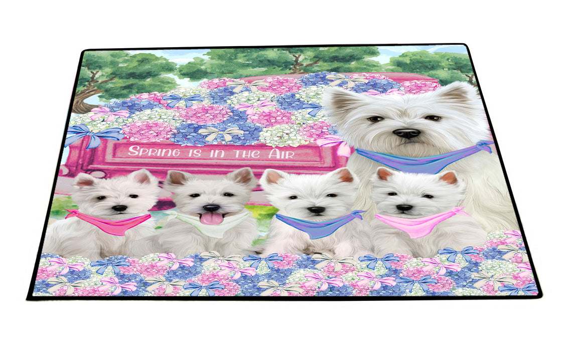 West Highland Terrier Floor Mat and Door Mats, Explore a Variety of Designs, Personalized, Anti-Slip Welcome Mat for Outdoor and Indoor, Custom Gift for Dog Lovers