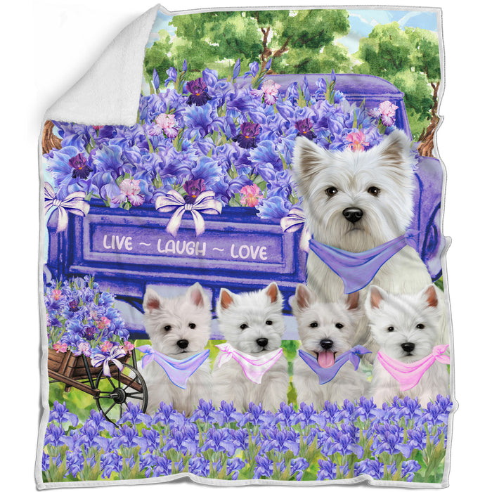 West Highland Terrier Blanket: Explore a Variety of Designs, Custom, Personalized Bed Blankets, Cozy Woven, Fleece and Sherpa, Gift for Dog and Pet Lovers