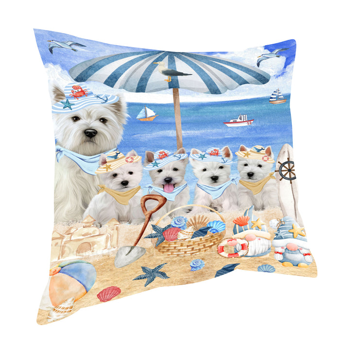 West Highland Terrier Pillow: Explore a Variety of Designs, Custom, Personalized, Throw Pillows Cushion for Sofa Couch Bed, Gift for Dog and Pet Lovers